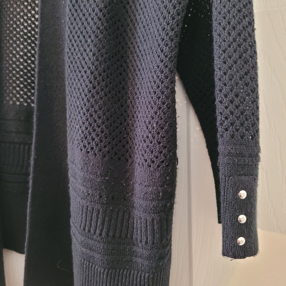 ♦️Free In Bundle: Black Open-Front Cardigan - Picture 2 of 2